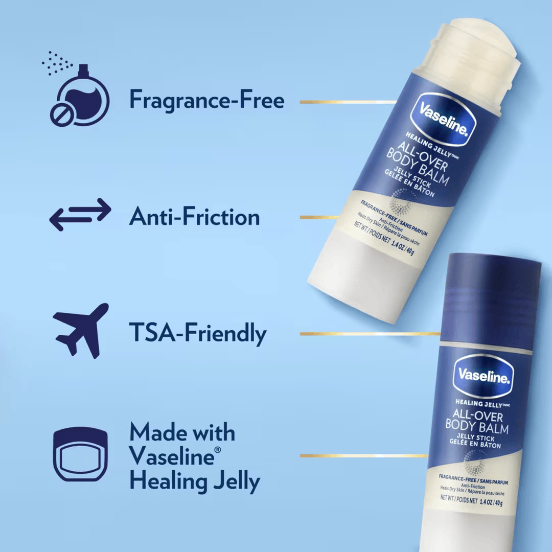 Vaseline Healing Jelly Body Balm Stick Unscented 1.4 Oz