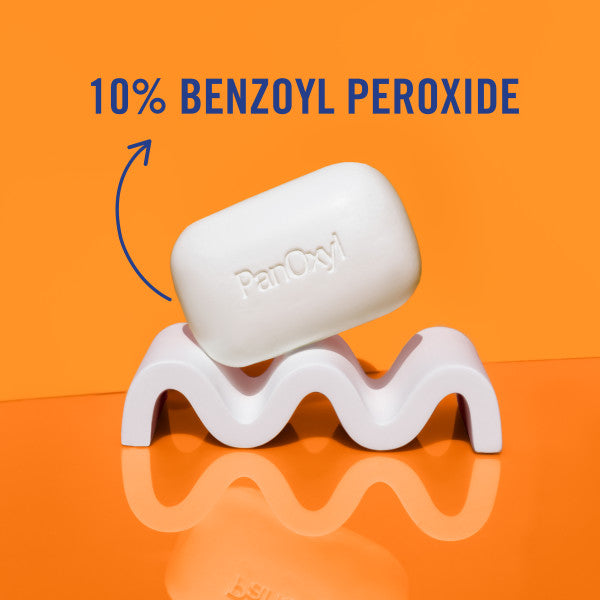 PanOxyl 10% Benzoyl Peroxide Acne Cleansing Bar for Face & Body