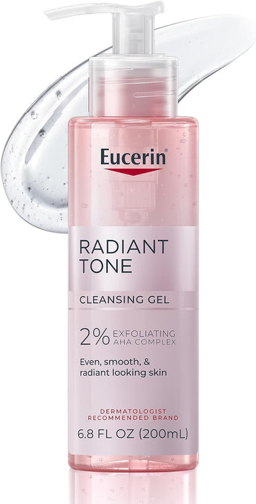 Eucerin Radiant Tone Cleansing Gel with 2% AHA Complex, 6.8 fl oz
