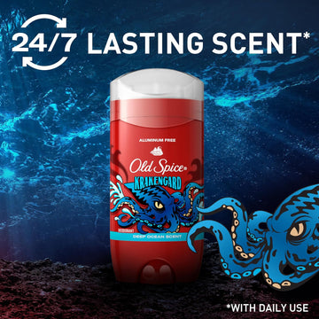 Old Spice Krakengard Aluminum Free Deodorant for Men 3 Oz